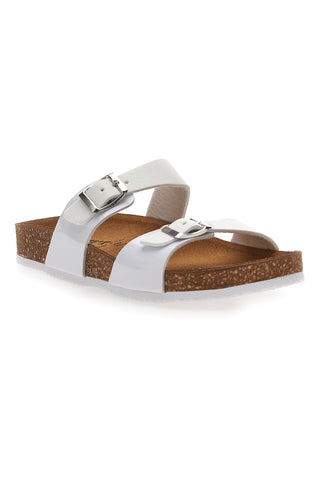 Ciabatte Bianche con Doppia Fibbia Stretta PITTARELLO TIERRA 335A006SR