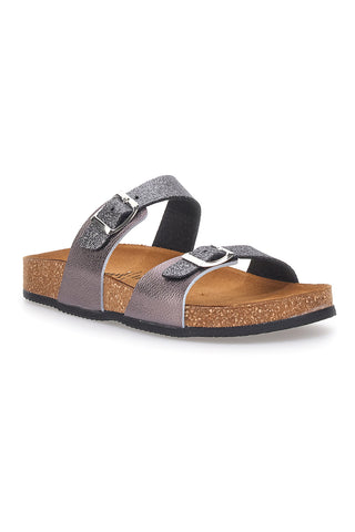 Ciabatte Grigie con Doppia Fibbia PITTARELLO TIERRA 335A006SR