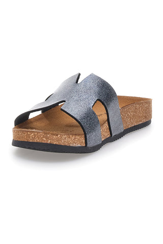 Graue Hausschuhe mit Metallic-Effekt PITTARELLO TIERRA 335A801SR