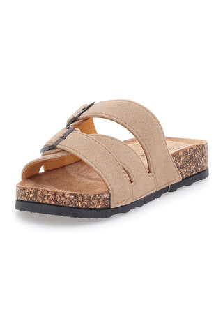 Beige Hausschuhe mit doppelt verstellbarem Band Pittarello Sun BL208417