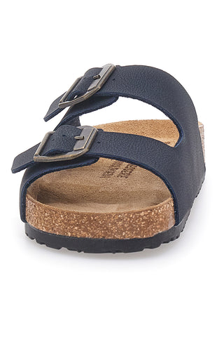 Ciabatte blu con doppia fibbia con plantare anatomico Bio Up 201