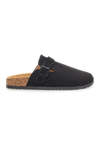 Pantofole sabot nere con fibbia Altemberg 1105