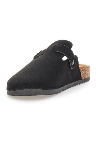Altemberg 1105 Schwarze Schnallen-Clogs