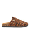 Altemberg 1106 Leopard Print Buckle Sabot Slippers