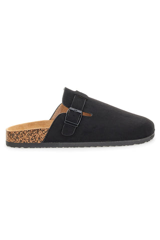 Pantofole sabot nere con fibbia Altemberg 1310