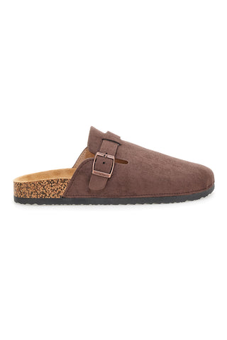 Pantofole sabot marroni con fibbia Altemberg 1310