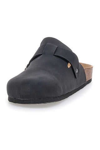 Ciabatte sabot neri con fibbia e sottopiede comfort Goodyear GY42030