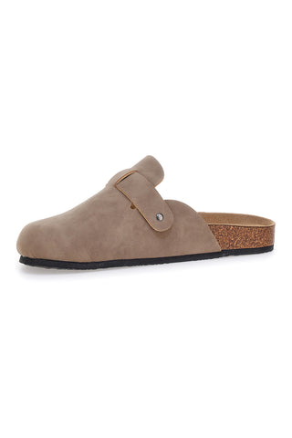 Ciabatte sabot beige con fibbia e sottopiede comfort Goodyear GY42030