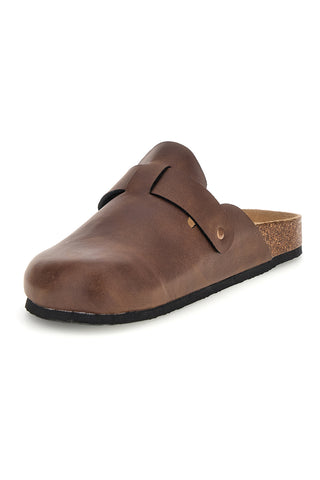 Brauner Slipper mit Goodyear-Schnalle GY42030