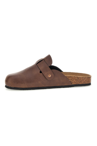 Brauner Slipper mit Goodyear-Schnalle GY42030