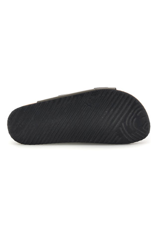 Ciabatte verdi con doppia fascia regolabile Made in Italy in vera pelle Superga S31T823