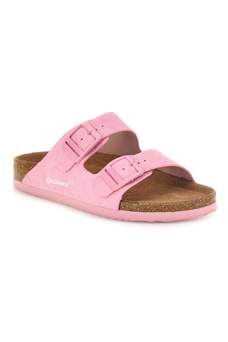 Ciabatte rosa con doppia fibbia Superga S11U109