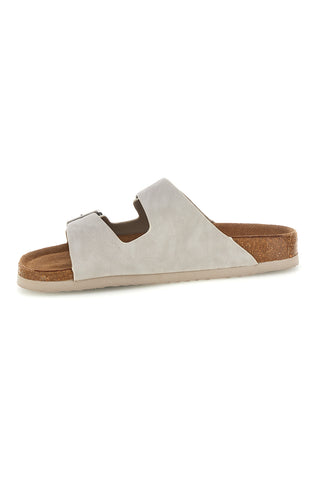 Hellgraue Hausschuhe mit doppelter Schnalle Superga S11U109