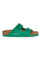 Ciabatte verdi con doppia fibbia Superga S11U109
