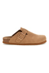 Ciabatta beige con sottopiede in pelle Superga S11U700