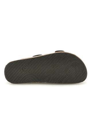 Ciabatte verdi con doppia fascia regolabile e suola platform Superga S11T228