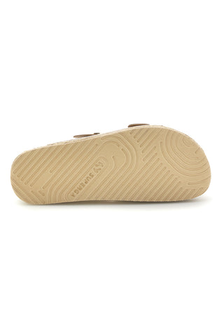 Gold Hausschuhe mit doppelter Schnalle Superga S11T627