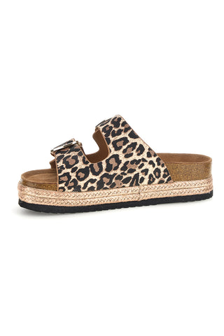 Rosa Gold Hausschuhe mit doppelter Schnalle Superga S11U421