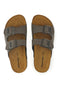 Braune Pantoffeln mit doppelter Schnalle Superga S31T618