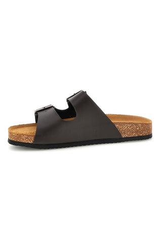 Braune Pantoffeln mit doppelter Schnalle Superga S31C371