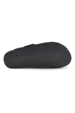 Schwarz sabot Hausschuhe mit verstellbarer Schnalle Superga S11U700