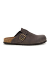 Braune Clog Hausschuhe mit Schnalle Superga S11U700
