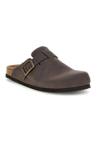 Braune Clog Hausschuhe mit Schnalle Superga S11U700