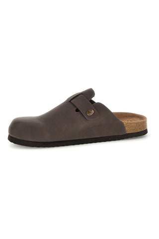 Braune Clog Hausschuhe mit Schnalle Superga S11U700