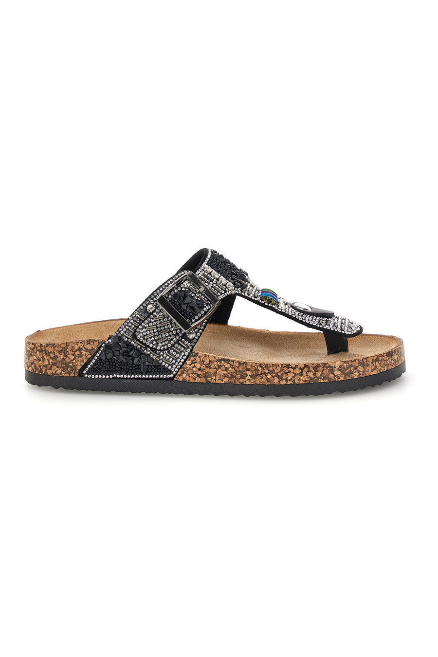 Infradito Nere con perline Prima riga 14172 da Donna | Pittarello