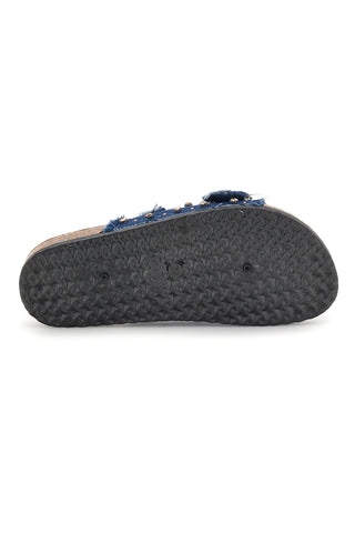 Jeans Hausschuhe mit Nieten und Glitzer Me & me 12502