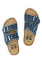 Ciabatte Jeans con borchie e brillantini Me & me 12502