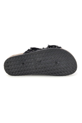 Schwarze Hausschuhe mit Nieten und Glitzer Me & me 12502