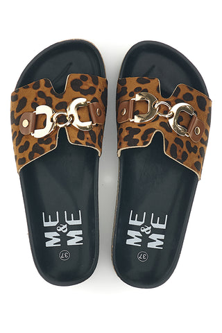 Sandali animalier con fibbia Me & me 15615