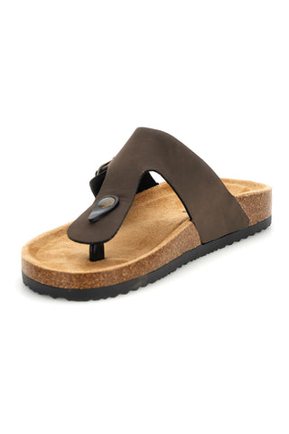 Braune verstellbare Schnalle Flip-Flops Altemberg 121