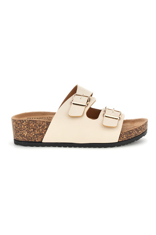 Beige Hausschuhe mit doppelter Schnalle Pittarello Sonne BLB2505221E