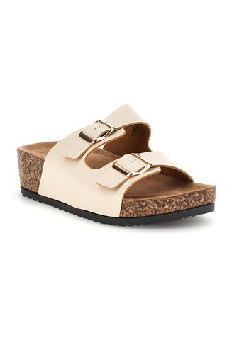 Beige Hausschuhe mit doppelter Schnalle Pittarello Sonne BLB2505221E