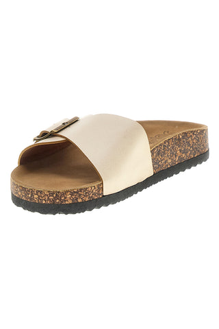 Beige Hausschuhe mit Schnalle Pittarello Sun AP26S1098