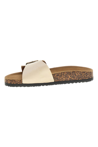 Beige Hausschuhe mit Schnalle Pittarello Sun AP26S1098