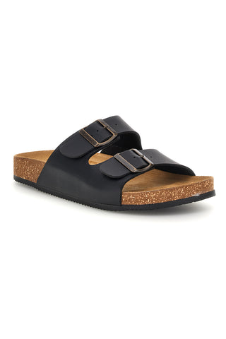 Ciabatte nere con doppia fibbia Pittarello tierra 335A038SR