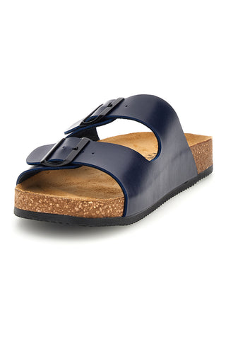 Ciabatte blu con doppia fibbia Pittarello Tierra 335A038SR