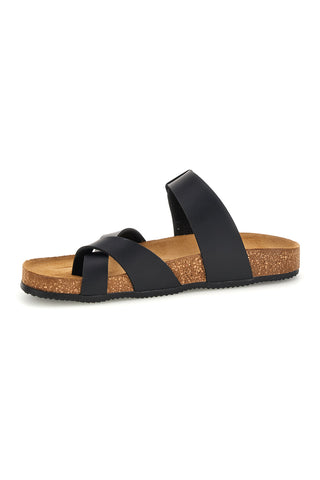 Schwarz Hausschuhe mit Schnalle Pittarello tierra 335A311SR