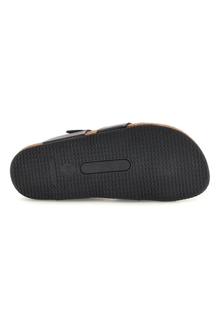 Schwarz Hausschuhe mit Schnalle Pittarello tierra 335A311SR