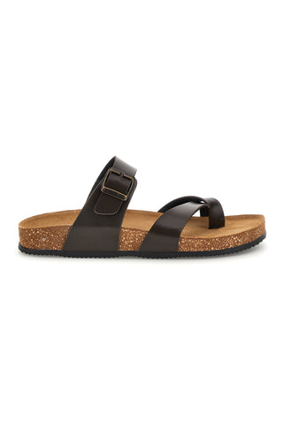 Ciabatte testa di moro con fibbia Pittarello tierra 335A311SR