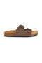 Ciabatte tortora con doppia fibbia Pittarello tierra 335A038SR