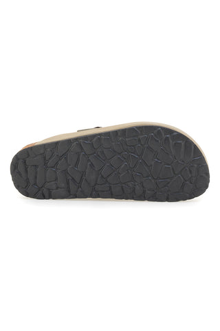 Ciabatte beige chiaro con fibbia in vera pelle Pittarello Tierra 335A013PR