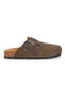 Ciabatte marrone scuro con fibbia in vera pelle PittarelloTierra 335A013PR