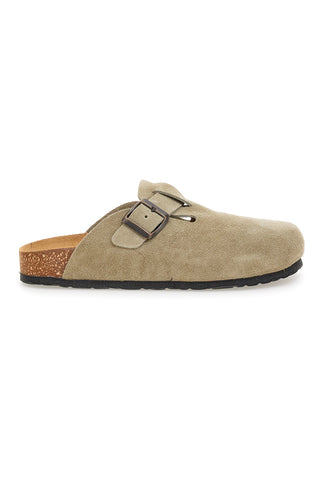 Hellbeige Slipper mit Schnalle aus echtem Leder PittarelloTierra 335A013PR
