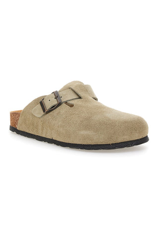 Hellbeige Slipper mit Schnalle aus echtem Leder PittarelloTierra 335A013PR
