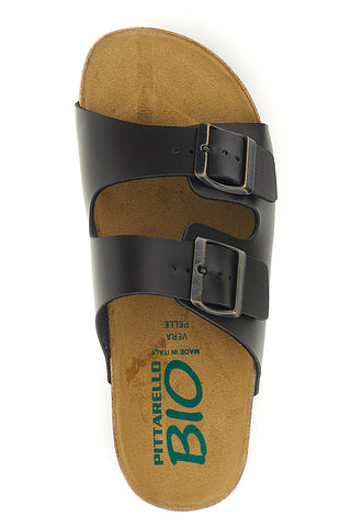 Braune Hausschuhe mit Innensohle aus echtem Leder Pittarello Bio 335P20630SR