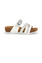 Weiße Hausschuhe mit Ledereinlegesohle Pittarello eco 293A410SR